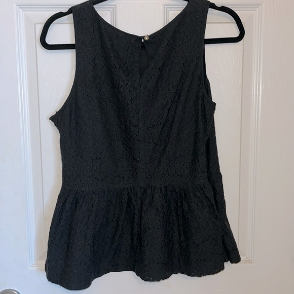 Banana Republic Black Eyelet Lace Top - Picture 3 of 3